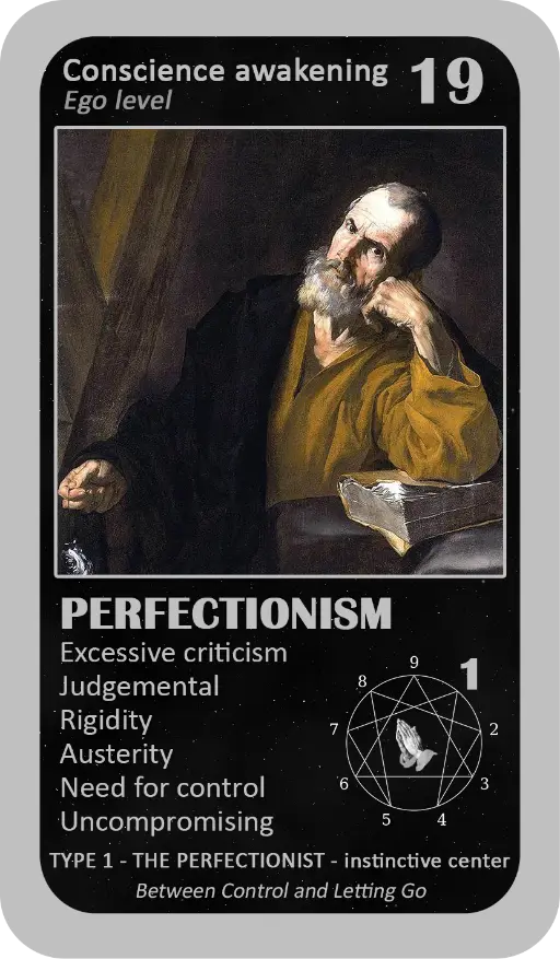 The Mystical Enneagram Oracle: card 19 Perfectionism The Mystical Enneagram Oracle: card 19 Perfectionism