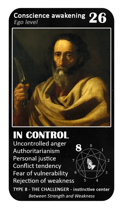 The Mystical Enneagram Oracle: card 26 In Control The Mystical Enneagram Oracle: card 26 In Control