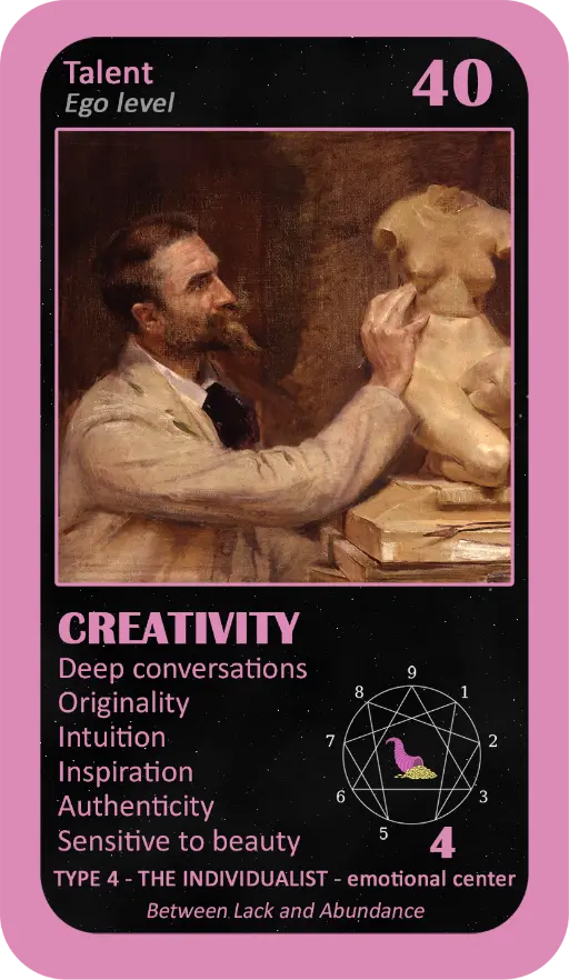 The Wealth Enneagram Oracle: card 40 Creativity The Wealth Enneagram Oracle: card 40 Creativity