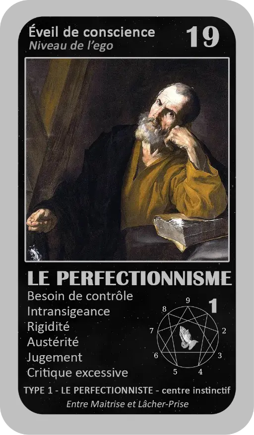 L'Oracle de l'ennéagramme mystique : carte 19 Le Perfectionnisme L'Oracle de l'ennéagramme mystique : carte 19 Le Perfectionnisme