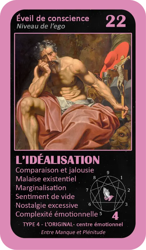 L'Oracle de l'ennéagramme mystique : carte 22 L'Idéalisation L'Oracle de l'ennéagramme mystique : carte 22 L'Idéalisation
