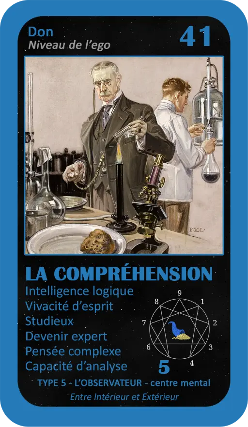 L'Oracle de l'ennéagramme professionnel : carte 41 La Compréhension L'Oracle de l'ennéagramme professionnel : carte 41 La Compréhension
