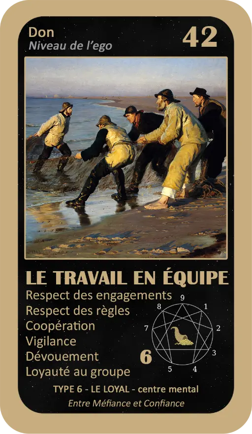 L'Oracle de l'ennéagramme professionnel : carte 42 Le Travail en Équipe L'Oracle de l'ennéagramme professionnel : carte 42 Le Travail en Équipe