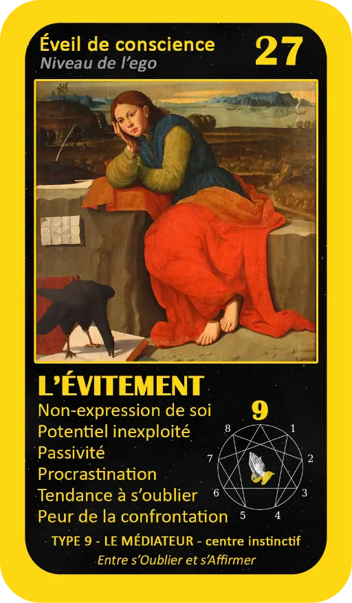L'Oracle de l'ennéagramme mystique : carte 27 L'Évitement L'Oracle de l'ennéagramme mystique : carte 27 L'Évitement