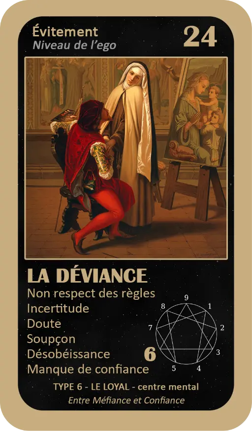L'Oracle de l'ennéagramme : carte 24 La Déviance L'Oracle de l'ennéagramme : carte 24 La Déviance