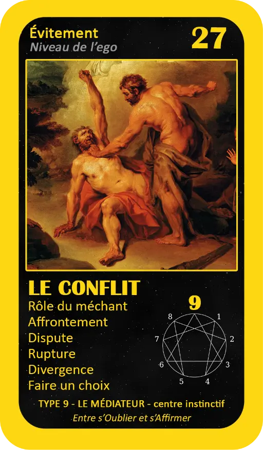 L'Oracle de l'ennéagramme : carte 27 Le Conflit L'Oracle de l'ennéagramme : carte 27 Le Conflit