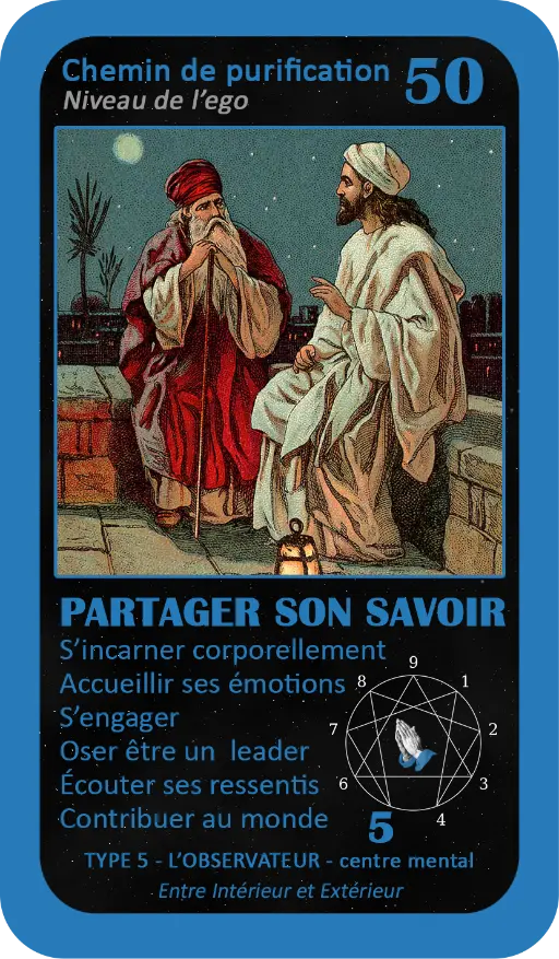 L'Oracle de l'ennéagramme mystique : carte 50 : Partager Son Savoir L'Oracle de l'ennéagramme mystique : carte 50 : Partager Son Savoir