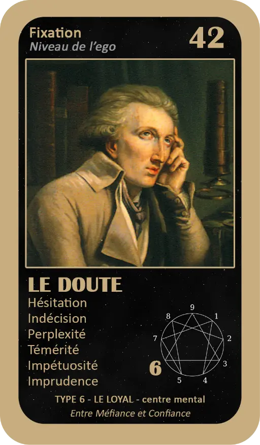 L'Oracle de l'ennéagramme : carte 42 Le Doute