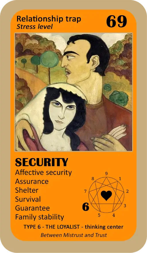 The Love Enneagram Oracle: card 69 Security The Love Enneagram Oracle: card 69 Security