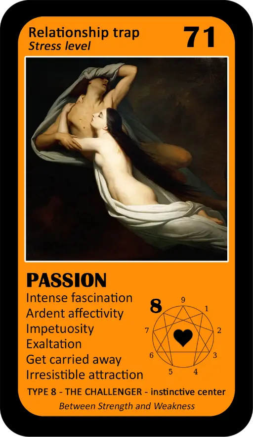 The Love Enneagram Oracle: card 71 Passion The Love Enneagram Oracle: card 71 Passion