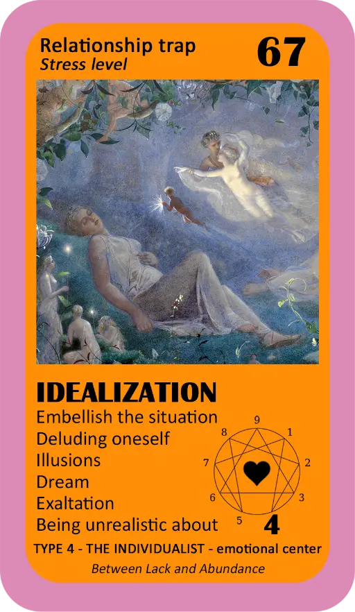 The Love Enneagram Oracle: card 67 Idealizazion The Love Enneagram Oracle: card 67 Idealizazion