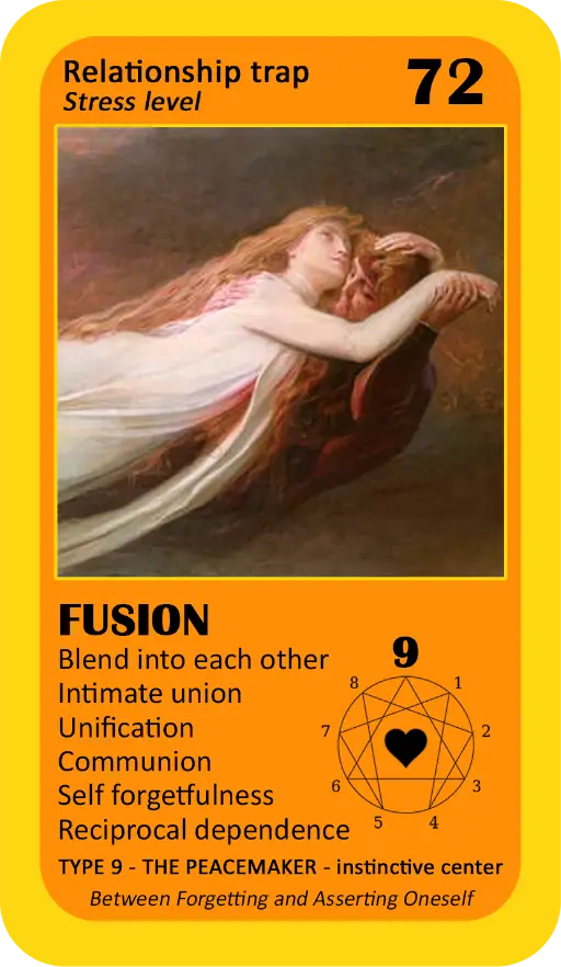 The Love Enneagram Oracle: card 72 Fusion The Love Enneagram Oracle: card 72 Fusion