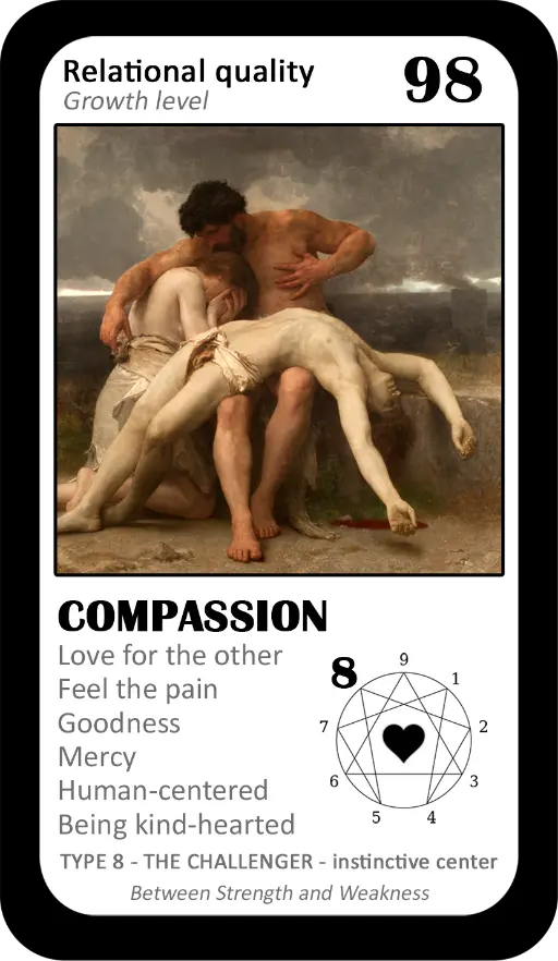 The Love Enneagram Oracle: card 98 Compassion The Love Enneagram Oracle: card 98 Compassion