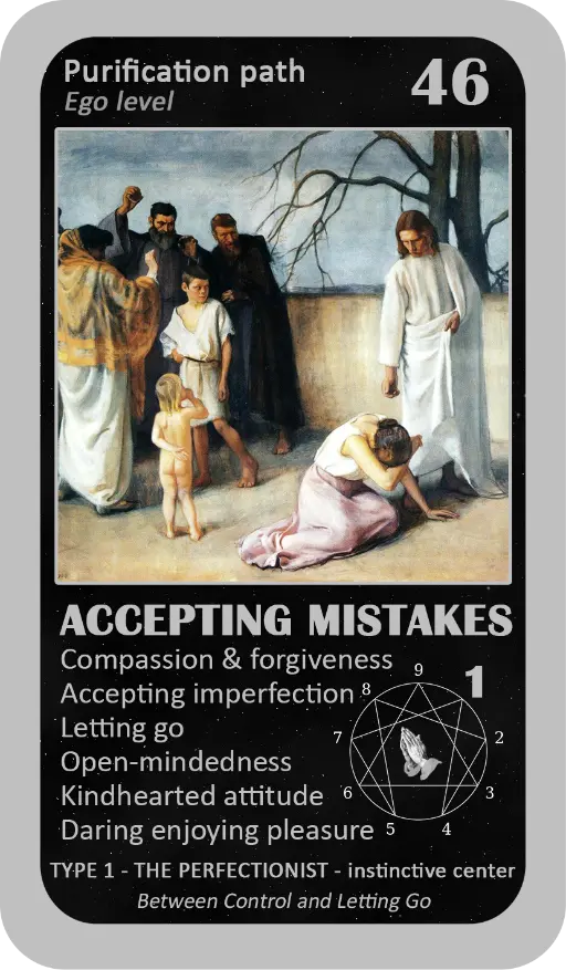 The Mystical Enneagram Oracle: card 46 Accepting Mistakes The Mystical Enneagram Oracle: card 46 Accepting Mistakes