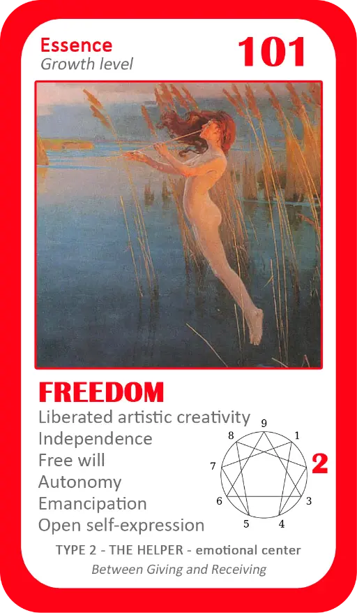The Enneagram Oracle: card 101 Freedom The Enneagram Oracle: card 101 Freedom