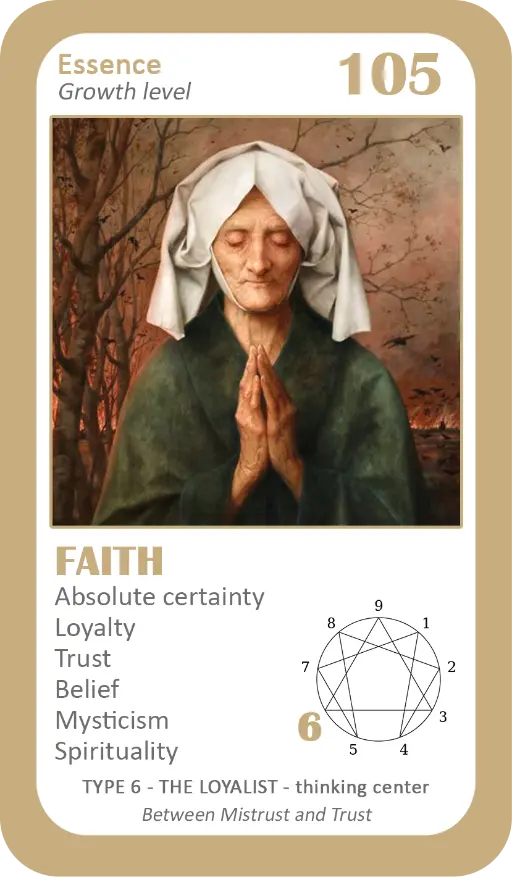 The Enneagram Oracle: card 105 Faith The Enneagram Oracle: card 105 Faith