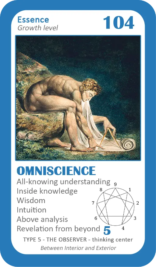 The Enneagram Oracle: card 104 Omniscience The Enneagram Oracle: card 104 Omniscience