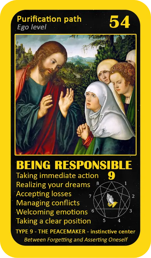 The Mystical Enneagram Oracle: card 54 Being Responsible The Mystical Enneagram Oracle: card 54 Being Responsible