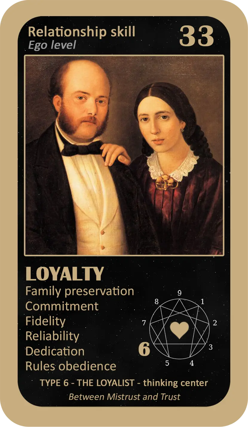 The Love Enneagram Oracle: card 33 Loyalty