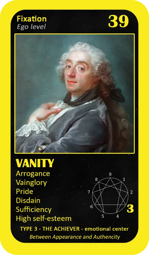 The Enneagram Oracle: card 39 Vanity The Enneagram Oracle: card 39 Vanity