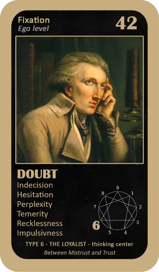The Enneagram Oracle: card 42 Doubt The Enneagram Oracle: card 42 Doubt