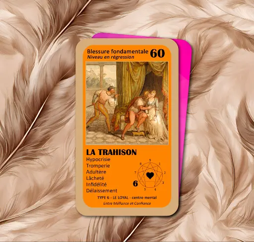 L'Oracle de l'ennéagramme sentimental | carte 60 La Trahison