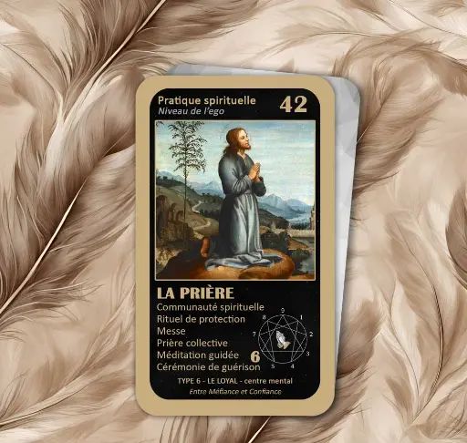 L'Oracle de l'ennéagramme mystique : carte 42 La Prière