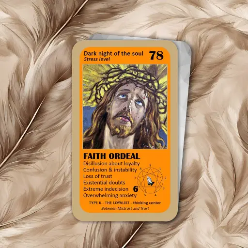 The Mystical Enneagram Oracle: card 78 Faith Ordeal