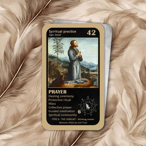 The Mystical Enneagram Oracle: card 42 Prayer