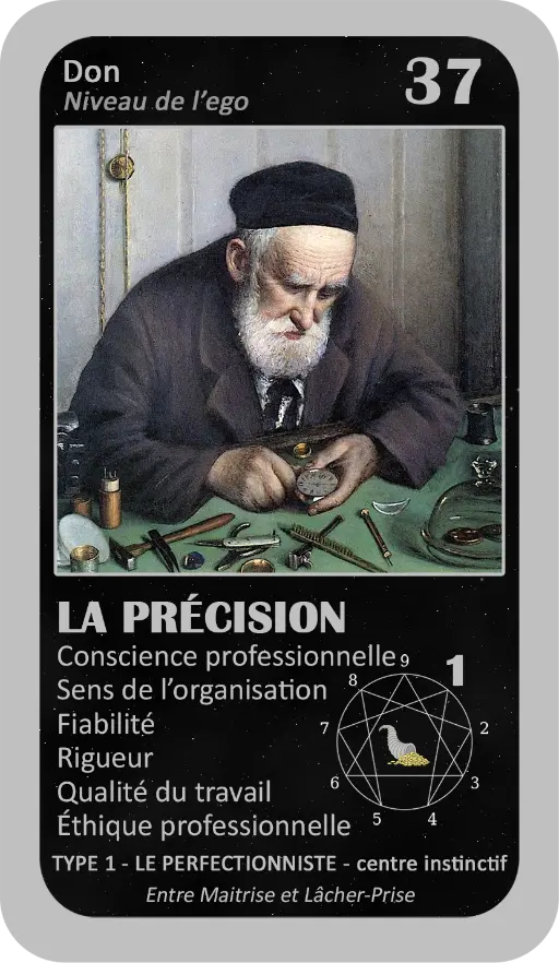 L'Oracle de l'ennéagramme professionnel : carte 37 La Précision L'Oracle de l'ennéagramme professionnel : carte 37 La Précision