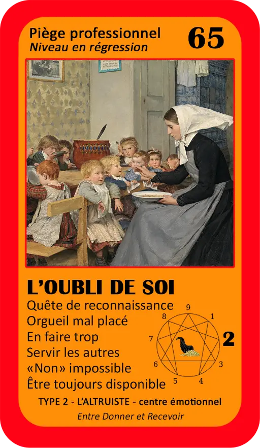 L'Oracle de l'ennéagramme professionnel : carte 65 L'Oubli de Soi L'Oracle de l'ennéagramme professionnel : carte 65 L'Oubli de Soi