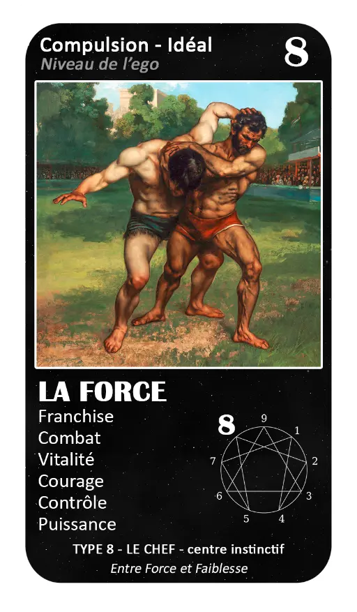 L'Oracle de l'ennéagramme : carte 8 La Force L'Oracle de l'ennéagramme : carte 8 La Force