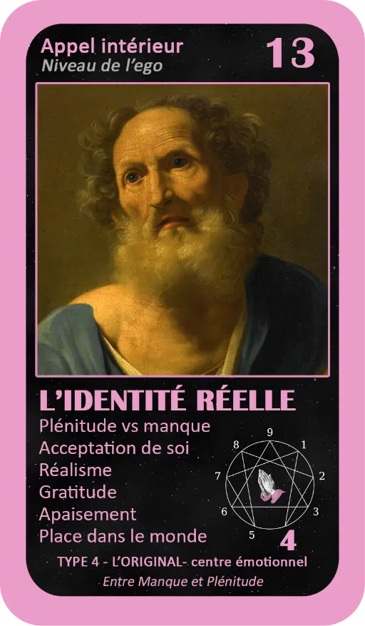 L'Oracle de l'ennéagramme mystique : carte 13 L'Identité Réelle L'Oracle de l'ennéagramme mystique : carte 13 L'Identité Réelle