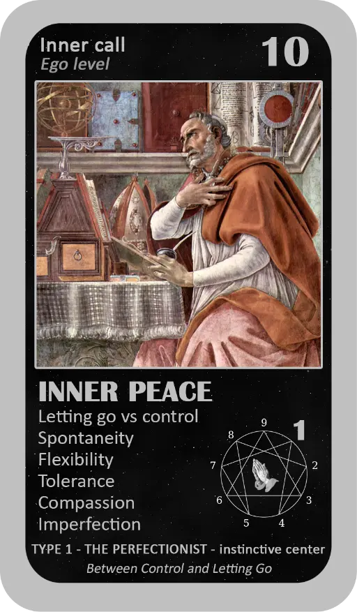 The Mystical Enneagram Oracle: Card 10 Inner Peace The Mystical Enneagram Oracle: Card 10 Inner Peace