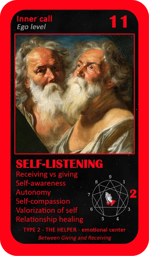 The Mystical Enneagram Oracle: Card 11 Self-Listening The Mystical Enneagram Oracle: Card 11 Self-Listening