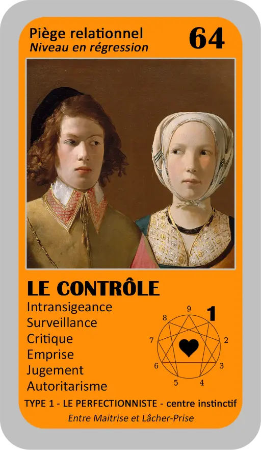 L'Oracle de l'ennéagramme sentimental : carte 64 Le Contrôle L'Oracle de l'ennéagramme sentimental : carte 64 Le Contrôle