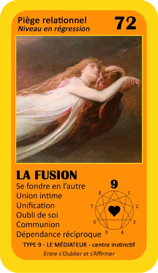 L'Oracle de l'ennéagramme sentimental : carte 72 La Fusion L'Oracle de l'ennéagramme sentimental : carte 72 La Fusion