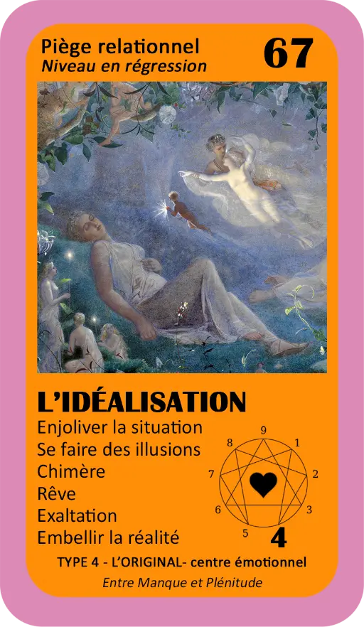 L'Oracle de l'ennéagramme sentimental : carte 67 L'Idéalisation L'Oracle de l'ennéagramme sentimental : carte 67 L'Idéalisation