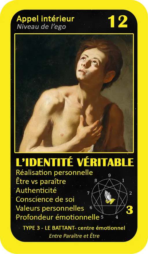 Cartes de l'Oracle de l'ennéagramme mystique : carte 12 L'Identité Véritable Cartes de l'Oracle de l'ennéagramme mystique : carte 12 L'Identité Véritable