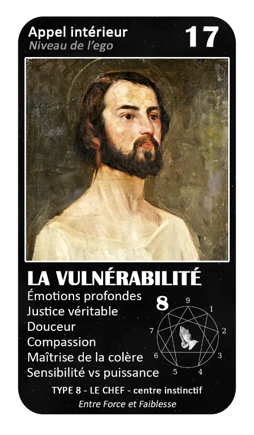 Cartes de l'Oracle de l'ennéagramme mystique : carte 17 La Vulnérabilité Cartes de l'Oracle de l'ennéagramme mystique : carte 17 La Vulnérabilité