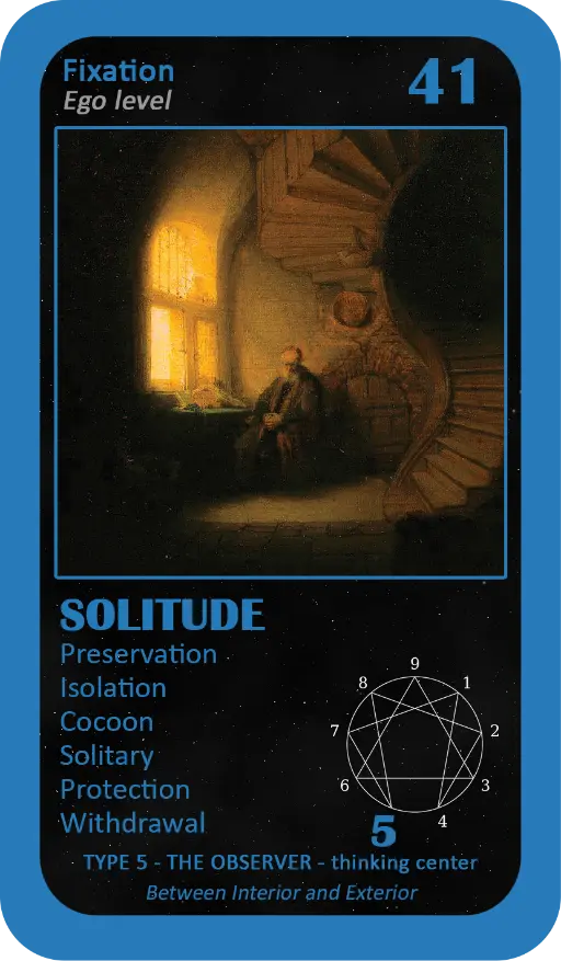 The Enneagram Oracle: card 41 Isolation The Enneagram Oracle: card 41 Isolation