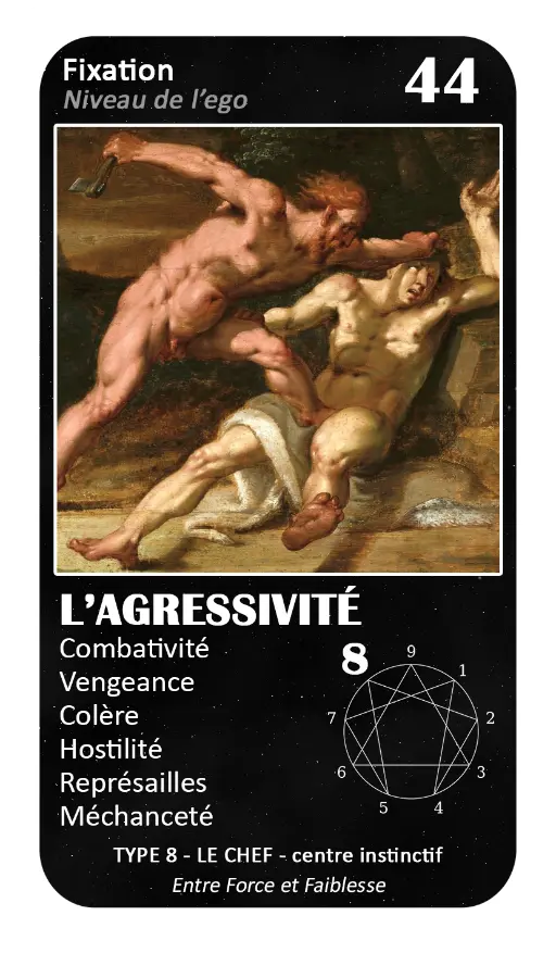 L'Oracle de l'ennéagramme : carte 44 L'Agressivité L'Oracle de l'ennéagramme : carte 44 L'Agressivité