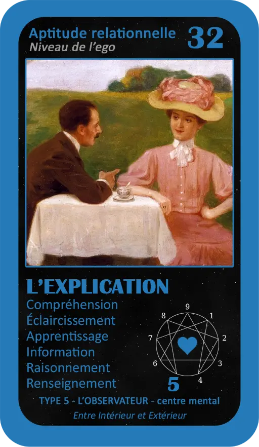 L'Oracle de l'ennéagramme sentimental : carte 32 L'Explication L'Oracle de l'ennéagramme sentimental : carte 32 L'Explication