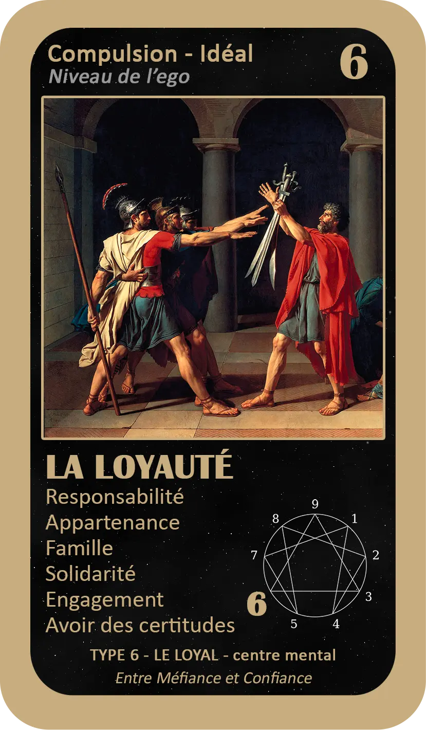 L'Oracle de l'ennéagramme : carte 6 La Loyauté L'Oracle de l'ennéagramme : carte 6 La Loyauté