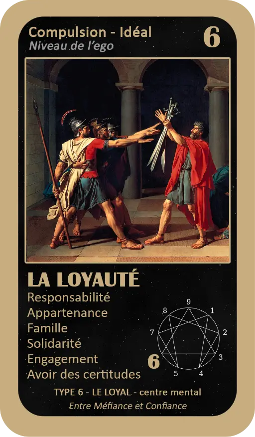 L'Oracle de l'ennéagramme : carte 6 La Loyauté L'Oracle de l'ennéagramme : carte 6 La Loyauté