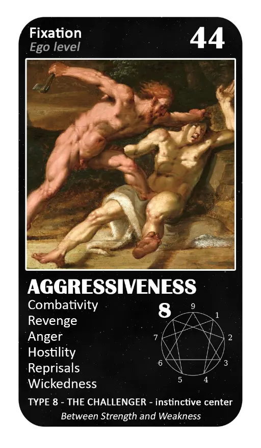 The Enneagram Oracle: Card 44 Agressiveness The Enneagram Oracle: Card 44 Agressiveness
