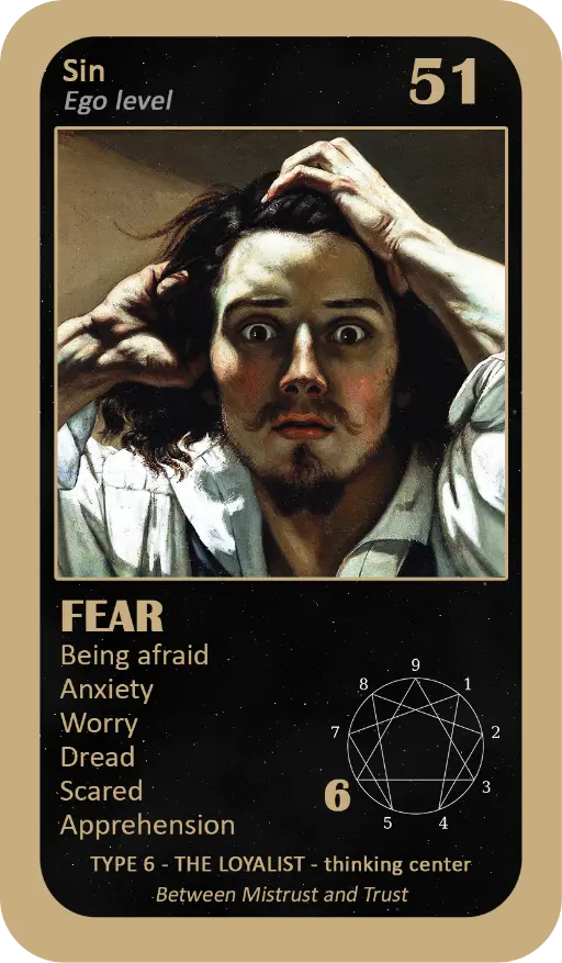 The Enneagram Oracle: Card 51 Fear The Enneagram Oracle: Card 51 Fear