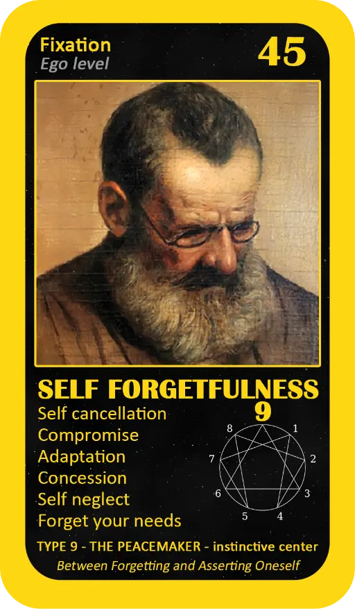 The Enneagram Oracle: Card 45 Self Forgetfulness