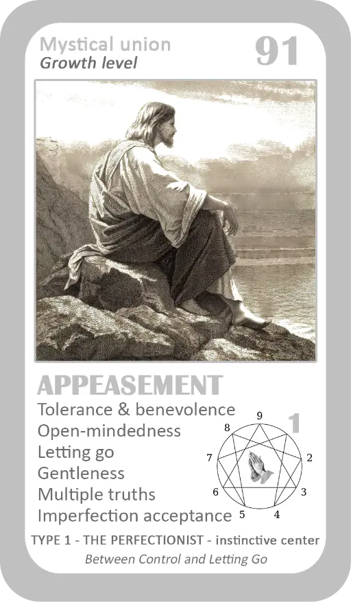 The Mystical Enneagram Oracle: Card 91 Appeasement