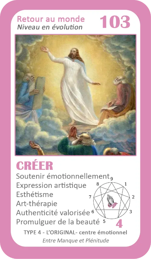 L'Oracle de l'ennéagramme mystique : carte 103 Créer L'Oracle de l'ennéagramme mystique : carte 103 Créer